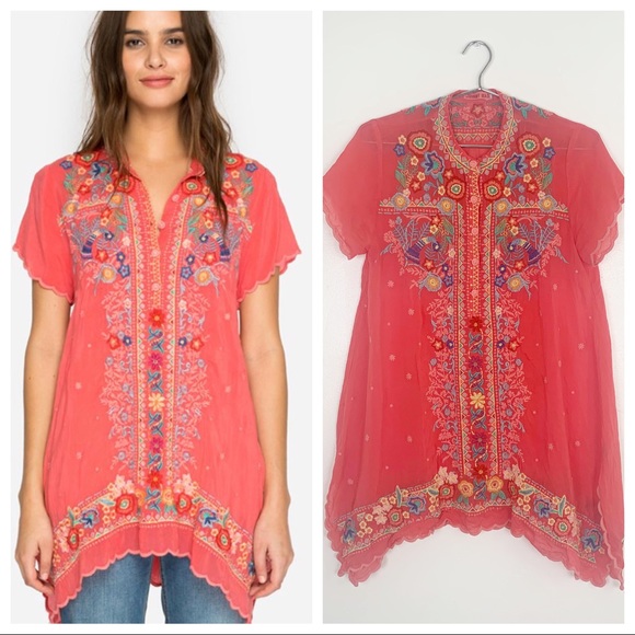 SOLD Johnny Was Mikones Tunic XS - Picture 3 of 13